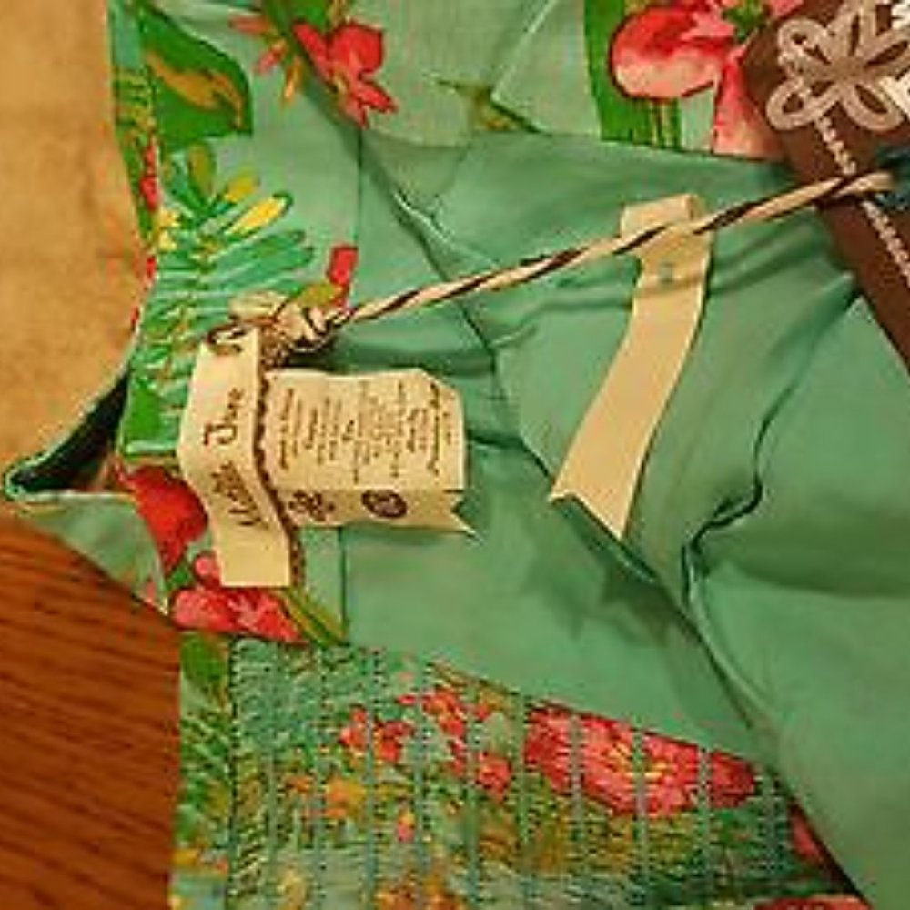 MATILDA JANE GREEN FLORAL DRESS SZ 10 NEW - Picture 6 of 6